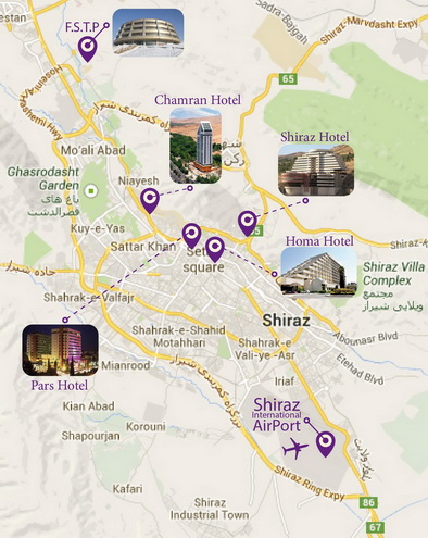 Shiraz Map